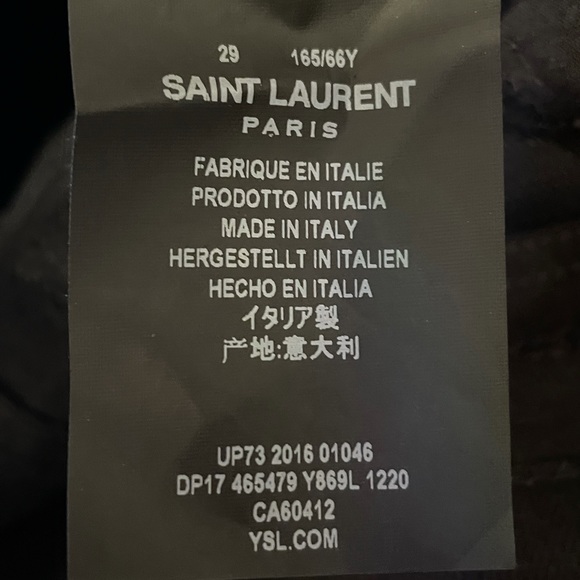 Saint Laurent black denim - Picture 7 of 8